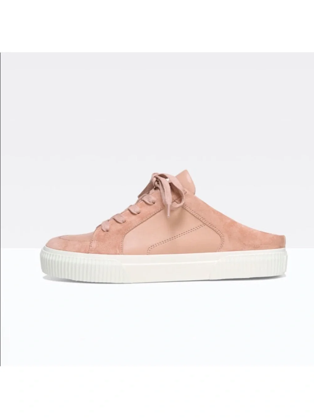Vince Kess Backless leather and suede sneaker 7